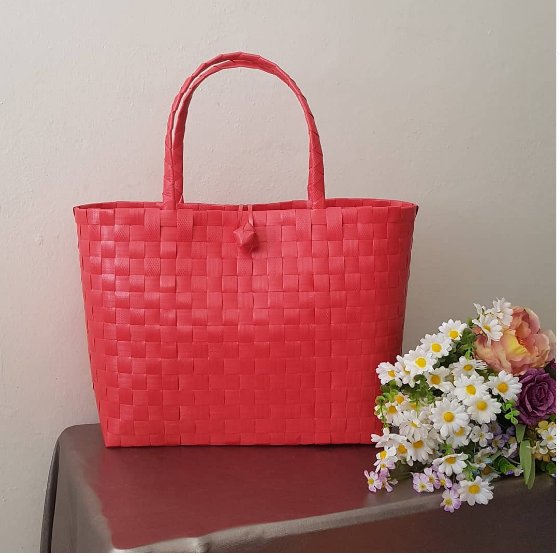 Plaj/Market/Alışveriş Çantaları-kırmızı