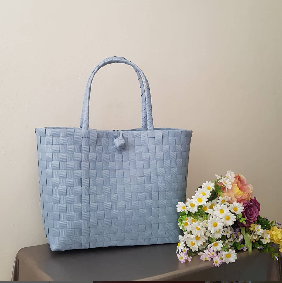 Plaj/Market/Alışveriş Çantaları-Açık Mavi