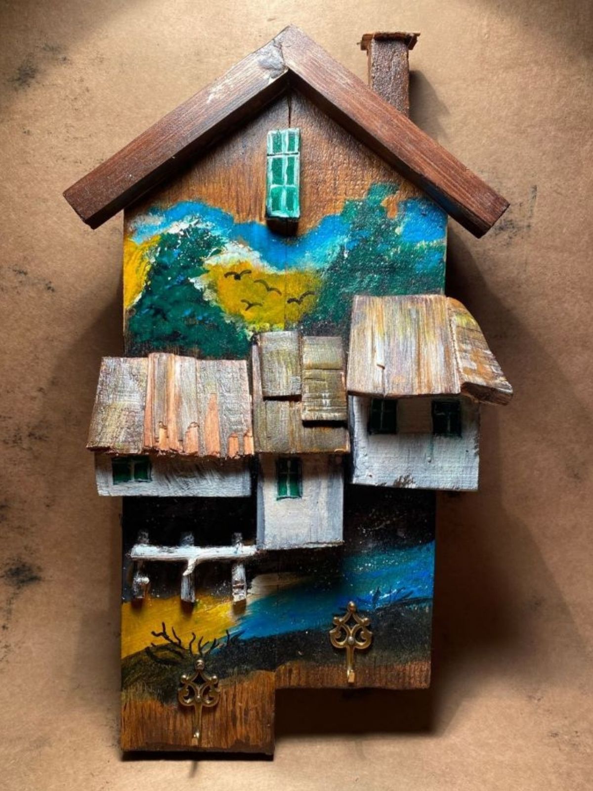 Palet Tahtası Otantik Anahtarlık