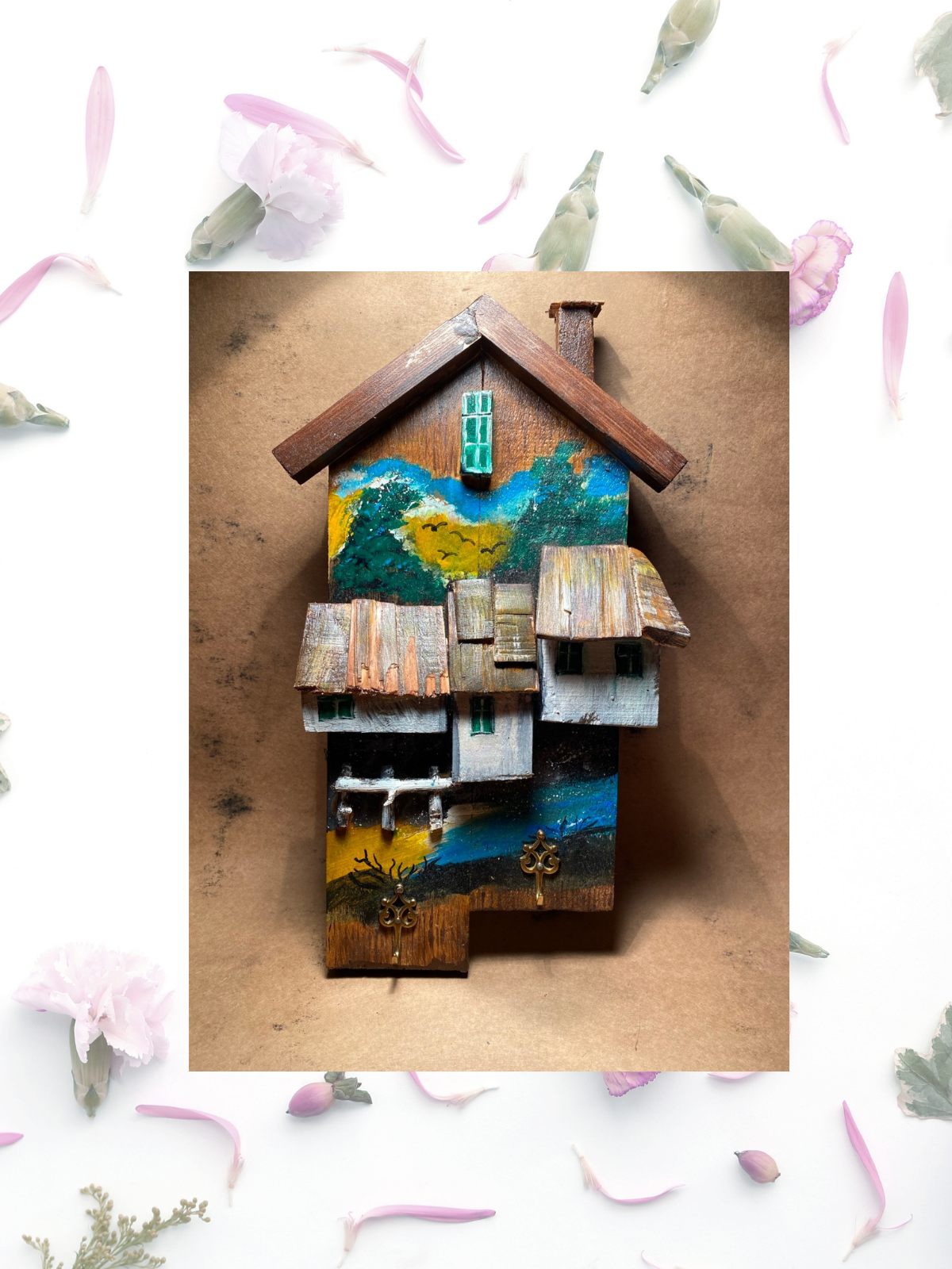 Palet Tahtası Otantik Anahtarlık