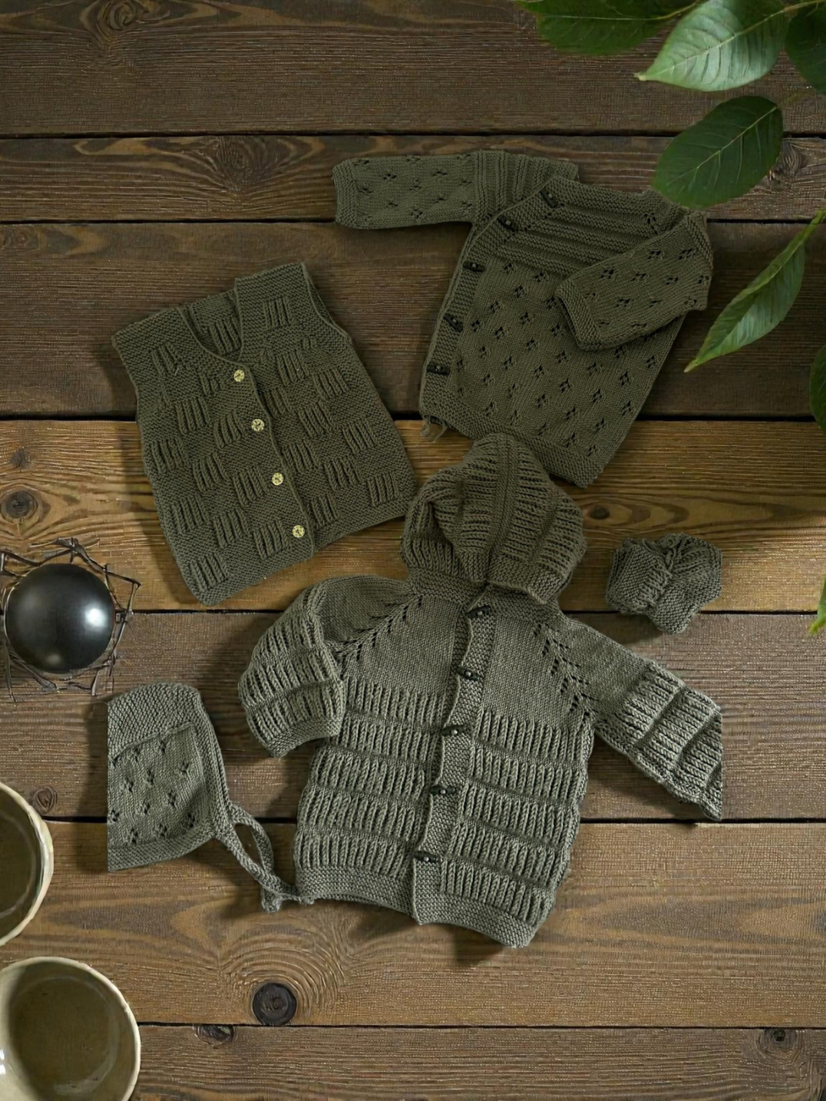 El Örgüsü Bebek Takımı-Yeşil (1-2 yaş)