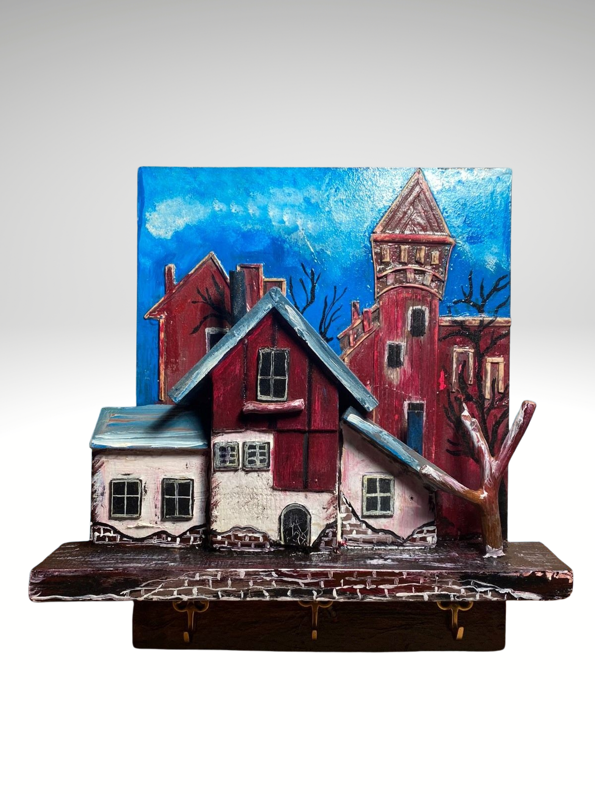 Palet Tahtasından Evler- Anahtarlık