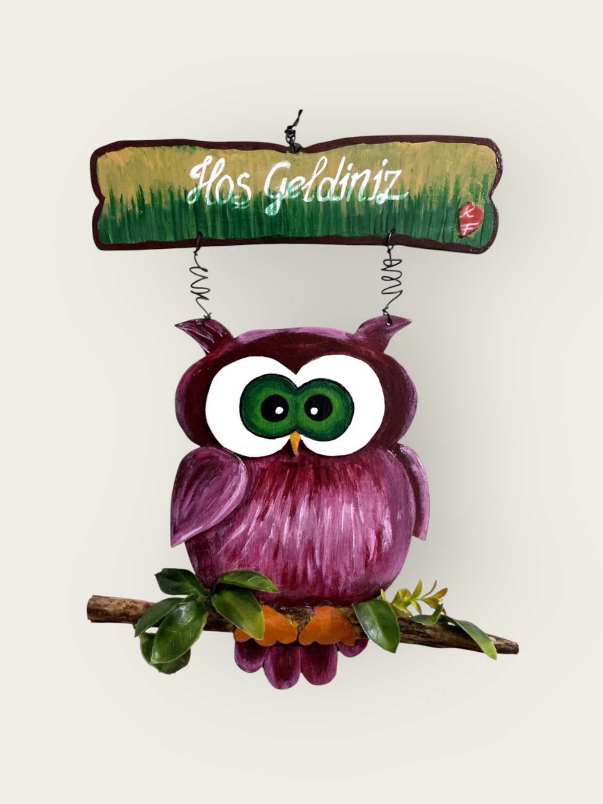 Bilge Baykuş – Hoş Geldiniz Kapı Süsü