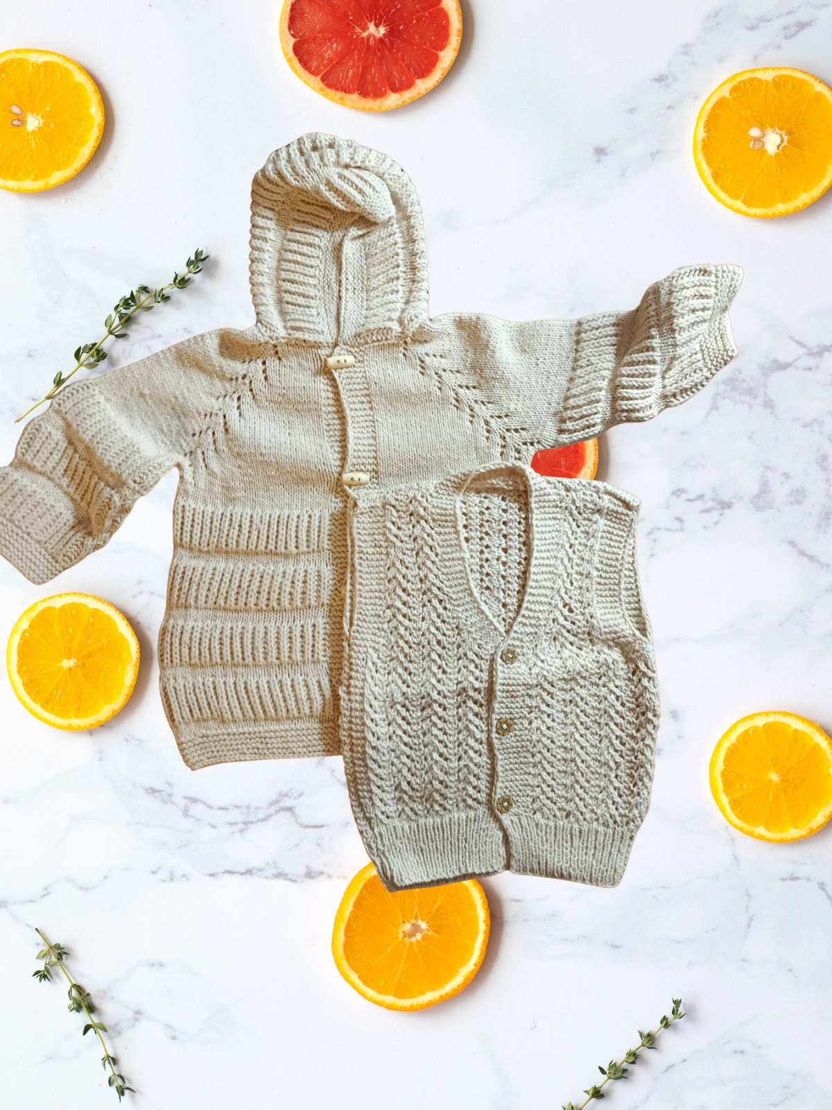  Yumuşak Dokunuş Kapüşonlu Set(1-2 yaş)