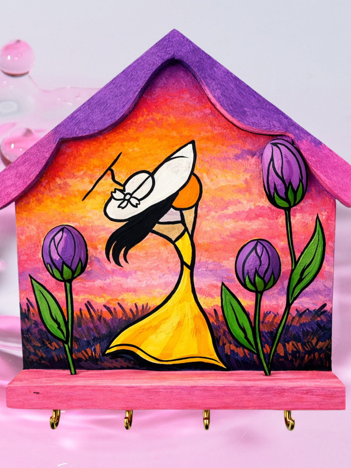 Özgür Ruh Kadın Duvar Askılığı-Anahtarlık