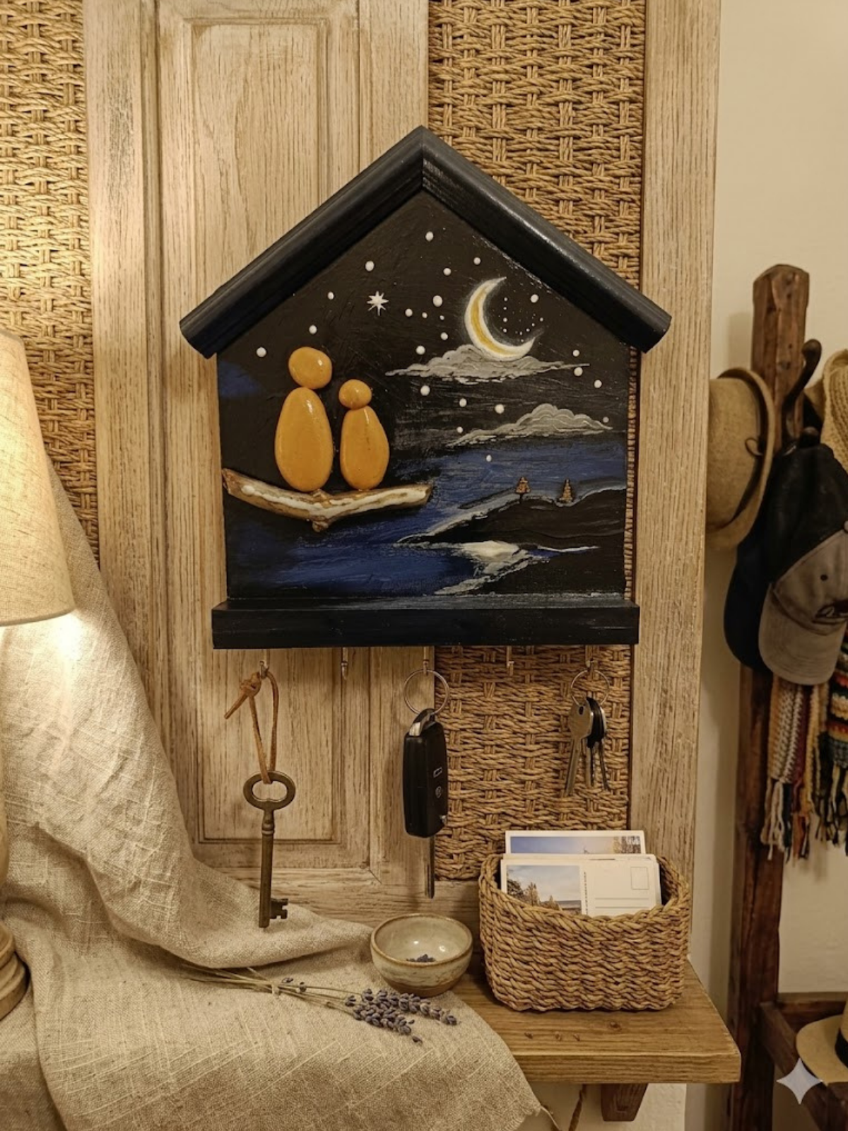 Geceye Yazılan Aşk Anahtarlık Panosu