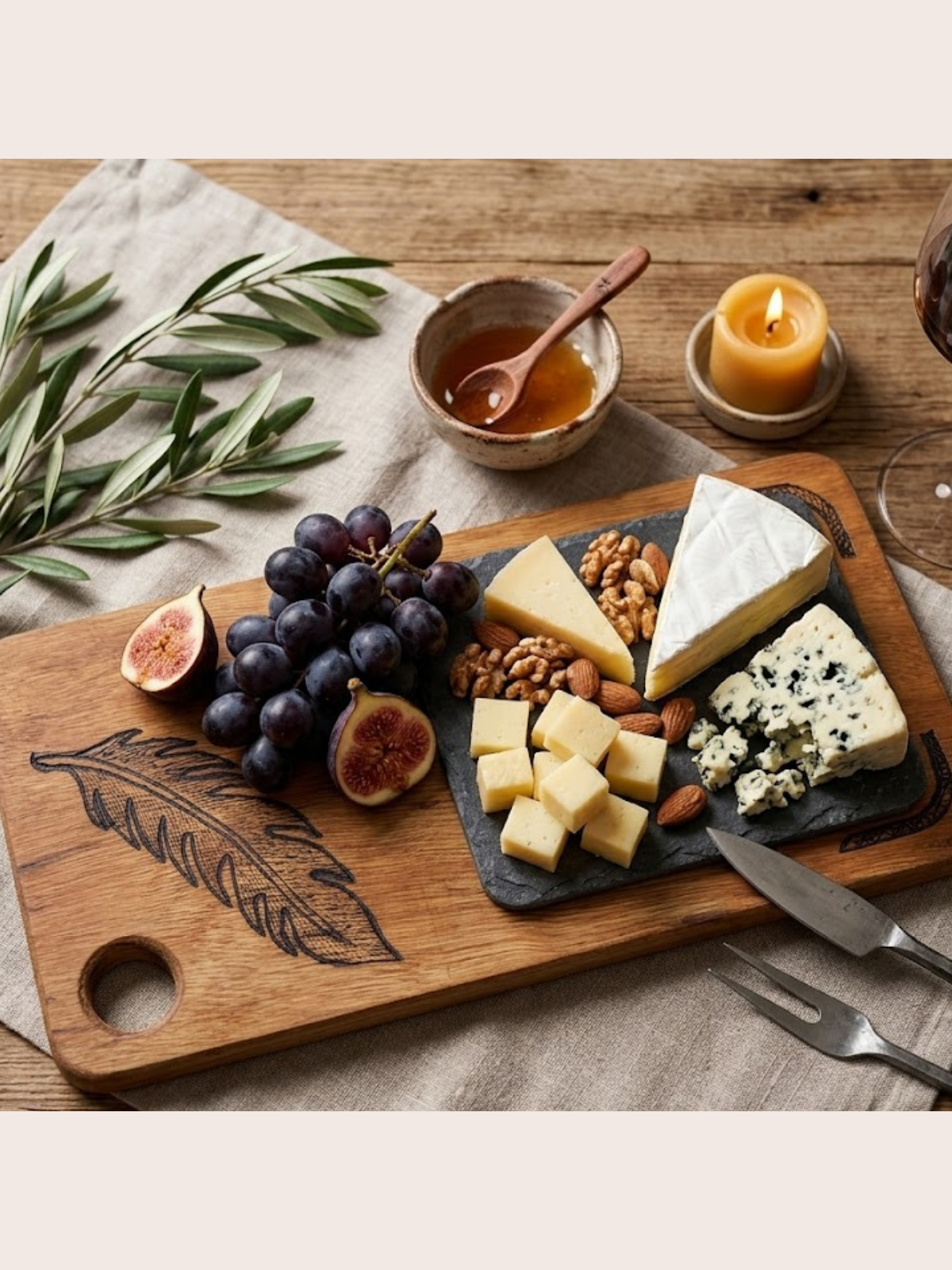 Tüy Esintisi – Egzotik Marin Sunum Tahtası