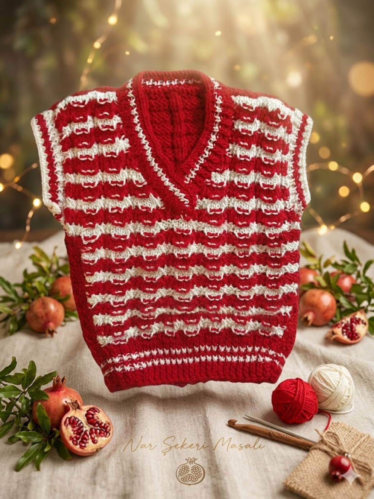 Nar Şekeri Masalı – El Örgüsü Bebek Süveteri